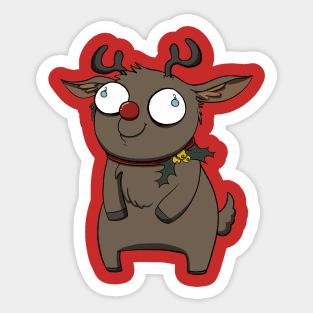 Red Nosed Sticker